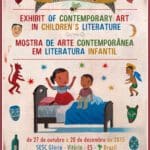 18_macli_brazil_postcard A poster of children 's literature exhibit in the country.